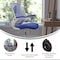 Flash Furniture Blue Mesh Mid-Back Task Chair with Roller Wheels BL-X-5M-WH-BLUE-RLB-GG - alternate 5